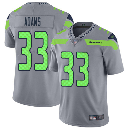 Nike Seahawks #33 Jamal Adams Gray Youth Stitched NFL Limited Inverted Legend Jersey