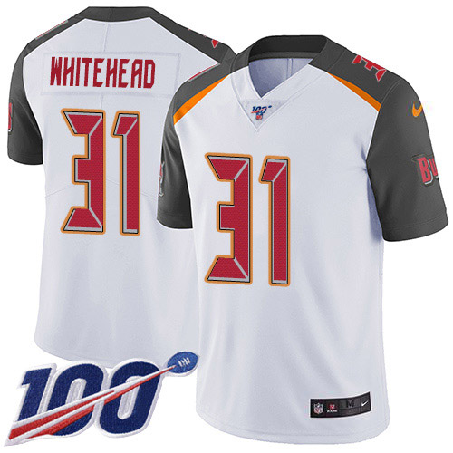 Nike Buccaneers #31 Jordan Whitehead White Youth Stitched NFL 100th Season Vapor Untouchable Limited Jersey