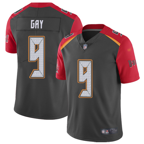 Nike Buccaneers #9 Matt Gay Gray Youth Stitched NFL Limited Inverted Legend Jersey