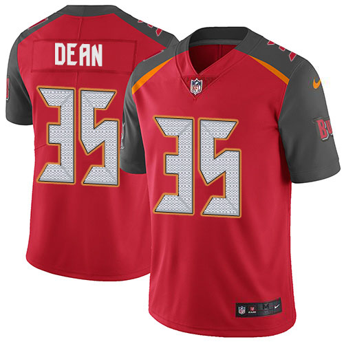 Nike Buccaneers #35 Jamel Dean Red Team Color Youth Stitched NFL Vapor Untouchable Limited Jersey