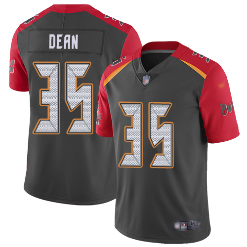Nike Buccaneers #35 Jamel Dean Gray Youth Stitched NFL Limited Inverted Legend Jersey