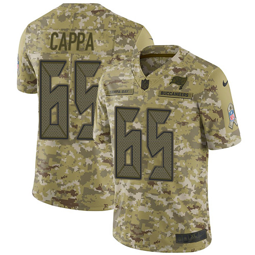 Nike Buccaneers #65 Alex Cappa Camo Youth Stitched NFL Limited 2018 Salute To Service Jersey