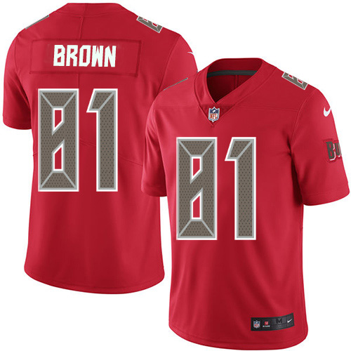 Nike Buccaneers #81 Antonio Brown Red Youth Stitched NFL Limited Rush Jersey Nike Buccaneers #81 Antonio Brown Red Youth Stitched NFL Limited Rush Jersey