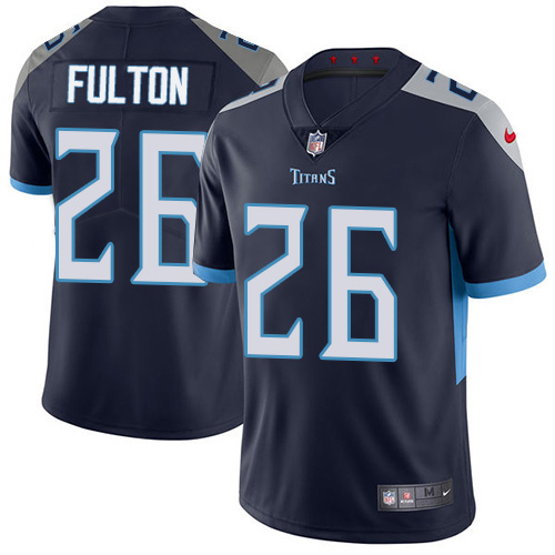 Nike Titans #26 Kristian Fulton Navy Blue Team Color Youth Stitched NFL Vapor Untouchable Limited Jersey