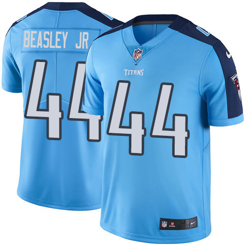 Nike Titans #44 Vic Beasley Jr Light Blue Youth Stitched NFL Limited Rush Jersey