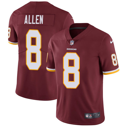 Nike Redskins #8 Kyle Allen Burgundy Red Team Color Youth Stitched NFL Vapor Untouchable Limited Jersey