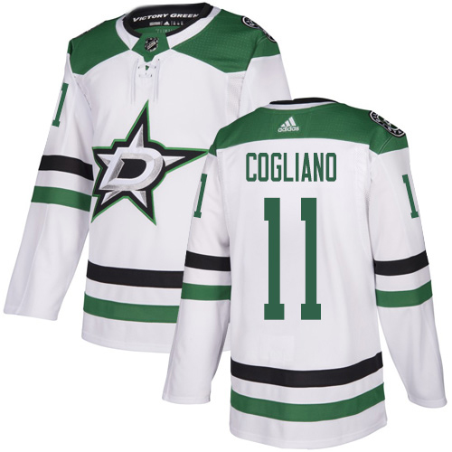 Adidas Stars #11 Andrew Cogliano White Road Authentic Youth Stitched NHL Jersey
