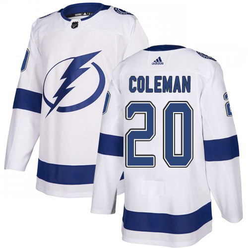 Adidas Lightning #20 Blake Coleman White Road Authentic Youth Stitched NHL Jersey Adidas Lightning #20 Blake Coleman White Road Authentic Youth Stitched NHL Jersey