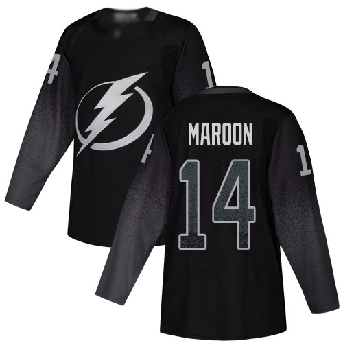 Adidas Lightning #14 Pat Maroon Black Alternate Authentic Youth Stitched NHL Jersey