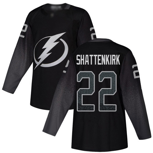 Adidas Lightning #22 Kevin Shattenkirk Black Alternate Authentic Youth Stitched NHL Jersey