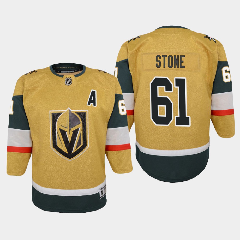 Vegas Golden Knights #61 Mark Stone Youth 2020-21 Player Alternate Stitched NHL Jersey Gold