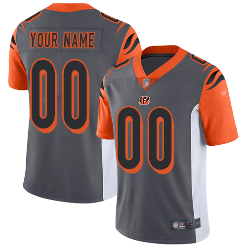 Cincinnati Bengals Customized Silver Men's Stitched Football Limited Inverted Legend Jersey