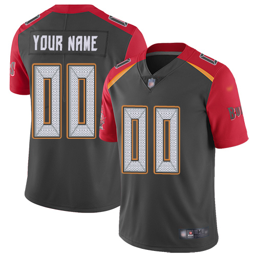 Tampa Bay Buccaneers Customized Gray Men's Stitched Football Limited Inverted Legend Jersey