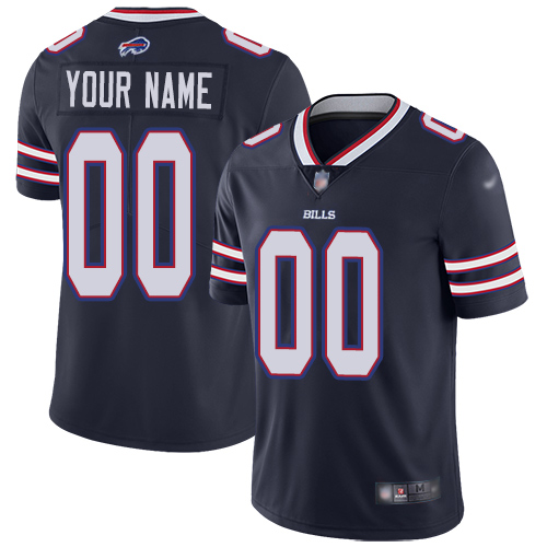 Buffalo Bills Customized Navy Men's Stitched Football Limited Inverted Legend Jersey