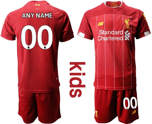 Liverpool Personalized Red Home Kid Soccer Club Jersey