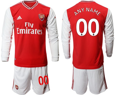 Arsenal Personalized Home Long Sleeves Soccer Club Jersey