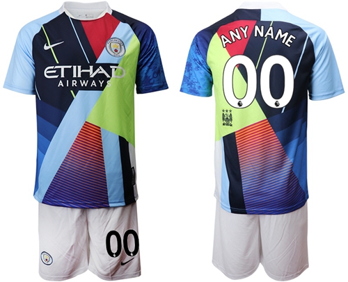 Manchester City Personalized Nike Cooperation 6th Anniversary Celebration Soccer Club Jersey