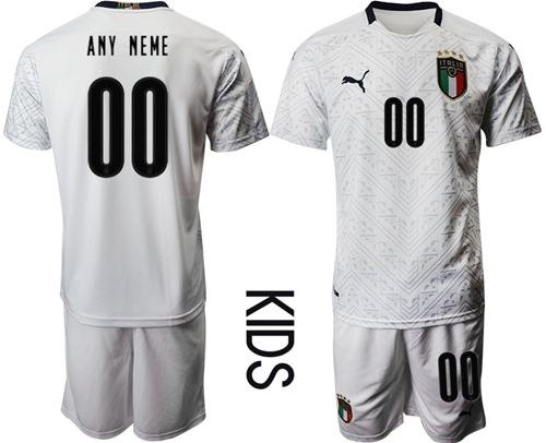 Italy Personalized Away Kid Soccer Country Jersey