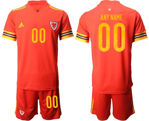 Wales Personalized Home Soccer Country Jersey