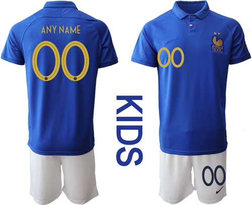 France Personalized 100th Anniversary Edition Kid Soccer Country Jersey
