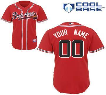 Atlanta Braves Authentic Personalized Alternate Cool Base Jersey