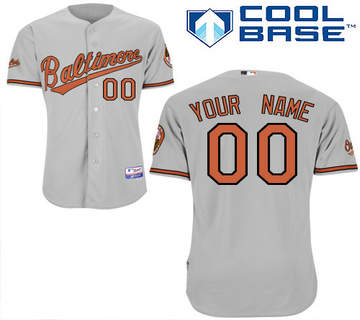 Baltimore Orioles Authentic Personalized Road Cool Base Jersey