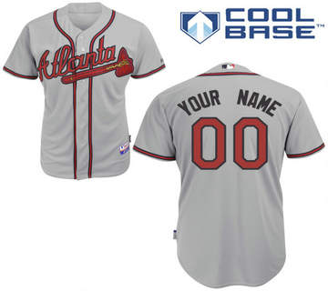 Atlanta Braves Authentic Personalized Road Cool Base Jersey
