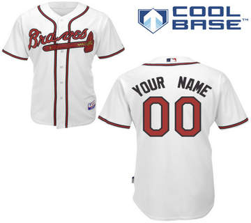 Atlanta Braves Authentic Personalized Home Cool Base Jersey