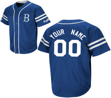 Brooklyn Dodgers Personalized Cooperstown Heater Jersey