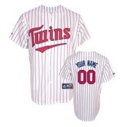 Minnesota Twins White Pinstripe MLB customized jerseys