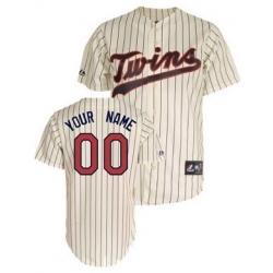 Minnesota Twins Cream Stripe MLB customized jerseys
