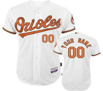 Baltimore Orioles Blank White Custom MLB Jersey