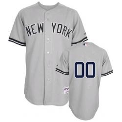 New York Yankees Grey MLB customized jerseys New York Yankees Grey MLB customized jerseys