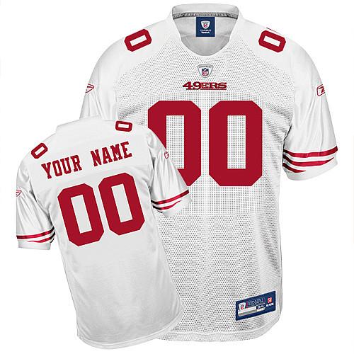 Cheap San Francisco 49ers Customized white jersey For Sale