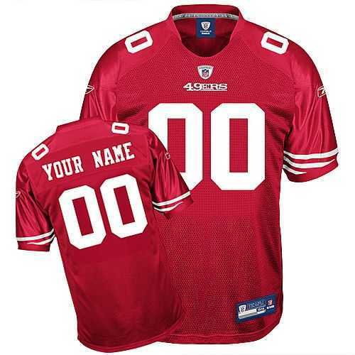 Cheap San Francisco 49ers Customized Red jersey For Sale