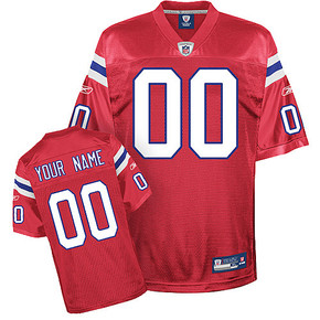 New England Patriots Red Customized Jersey