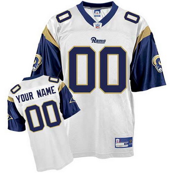 St Louis Rams Customized Jerseys white