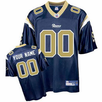 Cheap St Louis Rams Customized Jerseys blue For Sale