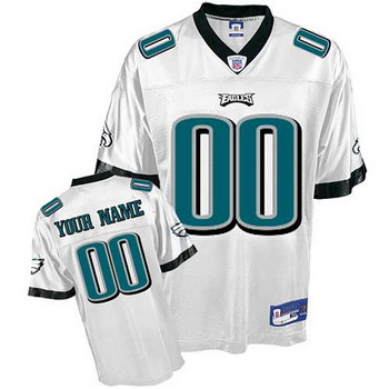 Philadelphia Eagles Customized Jerseys white Philadelphia Eagles Customized Jerseys white