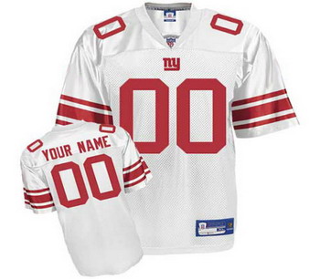 New York Giants Customized Jerseys white New York Giants Customized Jerseys white