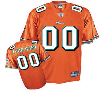 Miami Dolphins Customized Jerseys Orange jerseys