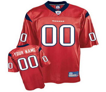 Cheap Houston Texans Customized Jerseys red For Sale