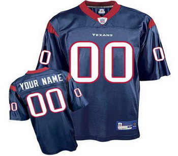 Houston Texans Customized Jerseys blue