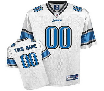 Detroit Lions Customized Jerseys White Jersey