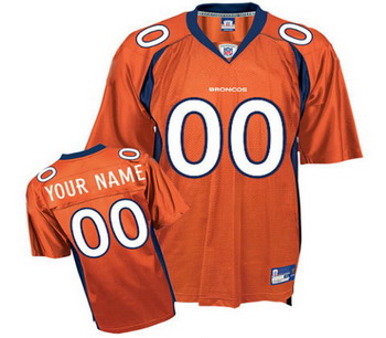 Denver Broncos Customized Jerseys Orange