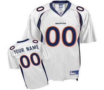 Denver Broncos Customized Jerseys White Jerseys