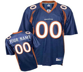 Cheap Denver Broncos Customized Jerseys blue For Sale