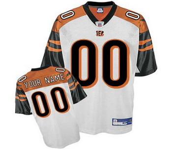 Cincinnati Bengals Customized Jerseys White Jersey