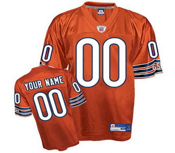 Chicago Bears Customized Jerseys Orange