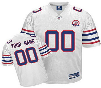 Cheap Buffalo Bills AFL 50th Anniversary Customized Jerseys white For Sale